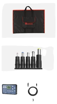 Produktbild von Solarpanel, flexibles Design, tragbar für Camping, 100W Solarpanel-Set