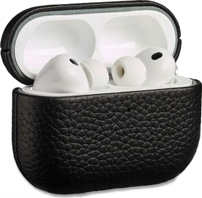 Immagine prodotto di Accezz Custodia in vera pelle AirPods Pro 3 - Nero