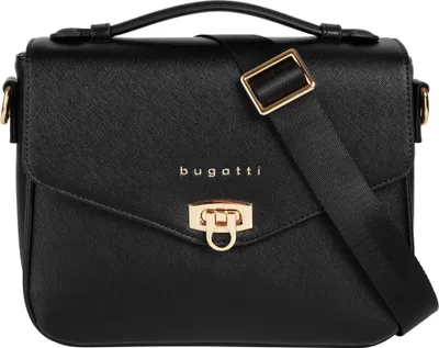 Zdjęcie produktu dla bugatti torba na ramię Ella Classic Bag Black Saffiano czarna