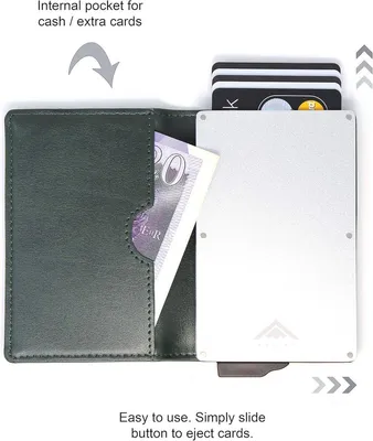 Minimalistische RFID Kartenhalter Geldbörse, Ansicht 3 von 7