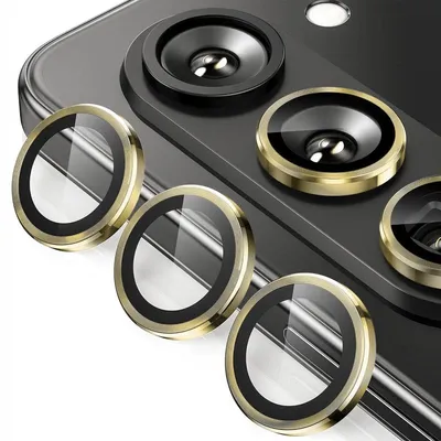Obrázek produktu pro Pro Samsung Galaxy Z Fold7 5G Hliníkový ochranný kroužek fotoaparátu + H9 Tvrzené tvrzené sklo Gold