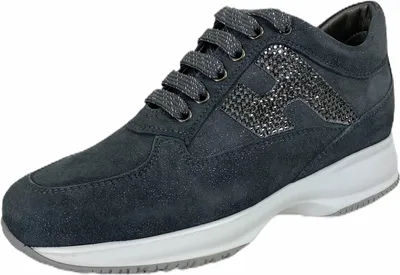 Produktbild von C02 Turnschuhe donna HOGAN INTERACTIVE H STRASS grau/silber Schuhe Frauen