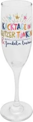 Produktbild von Sektglas \Kacktage in Glitzer tunken & funkeln lassen\""