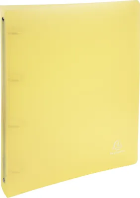 Image de Exacompta 15x Classeur 4 anneaux 30 mm PP Chromaline Pastel A4 Maxi Jaune 51979E