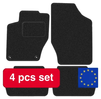 Image de Tapis de sol pour voiture, sur mesure, très résistants, noirs