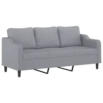 Produktbild von 3-Sitzer-Sofa Hellgrau 180 cm Stoff