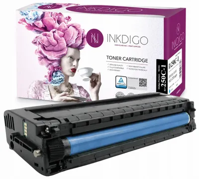 Produktbild von Inkdigo Toner 407544 für Ricoh SP C250, C250dn, C250e, C250sf – Cyan, 1600 Seiten,, KI-generiertes Bild