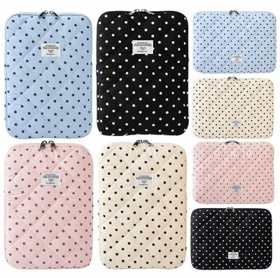 Imagen del producto de Funda para portátil con diseño de lunares, para portátiles de 11 pulgadas