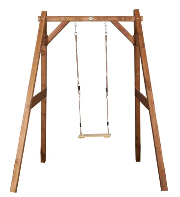 Imagen del producto de AXI Columpio infantil de Madera  en Marron con 2 Plazas | Columpio Extension de Pared para ninos de Jardin / exterior