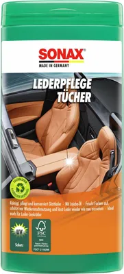 Produktbild von SONAX LederPflegeTücher Box (25 Stück)