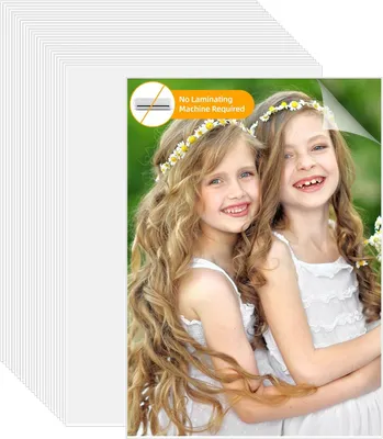 Productafbeelding van 25 stuks koude lamineerfolie - Zelfklevende lamineerfolie voor foto's - Exemplaren - Menu's - En zelfklevende waterdichte laminaatfolie