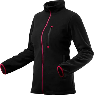 Produktbild von Damen Fleece-Sweatshirt, schwarz, Größe XL