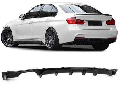 Produktbild von Diffusor schwarz glänzend für BMW 3er F30 F31 2011-2019 mit M-Paket Heckdiffusor