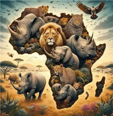 Obrázek produktu pro NORIMPEX Diamantové malování Afrika 30x40cm