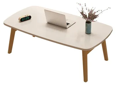 Obrázek produktu pro Konferenční stolek, prostorově úsporný design, robustní konstrukce, bílá barva