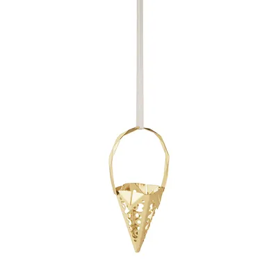 Zdjęcie produktu dla Georg Jensen CC 2022 HOLIDAY ORNAMENT CONE, GOLD 10020102