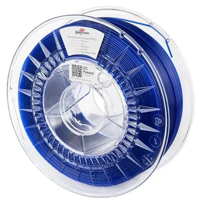 Image de Filament 3D Spectrum, Premium PCTG, 1,75mm, 1000g, 80739, bleu transparent