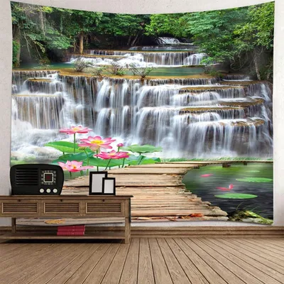 Image de Tapis mural sur le thème de la nature, idéal pour le salon et la chambre