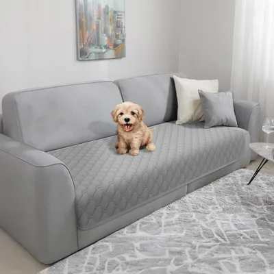 Zdjęcie produktu dla Wodoodporny koc dla psa, antypoślizgowy, 76 x 190 cm, ciemnoszary