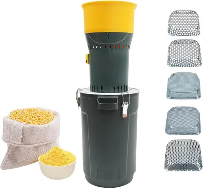 Image de Moulin à céréales électrique - Moulin à grains - 1000 W - 19000 tr/min - Pour maïs et blé - Moulin à farine et à fourrage