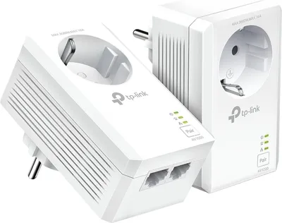 Produktbild von TP-Link TL-PA7027P KIT(EU), 1000 Mbit/s, IEEE 1901, IEEE 802.3, IEEE 802.3u, Type E/F, Gigabit Ethernet, 10,100,1000 Mbit/s, HomePlug AV2