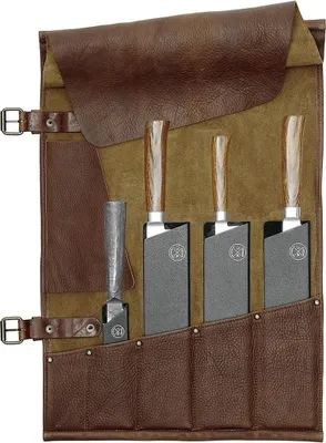 Produktbild von WITLOFT Leder-Messerrolle 5-Pocket dunkelbraun