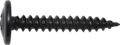 Produktbild von Blechschraube mit Bund schwarz verzinkt 3,9 X 9,5 100-Stück