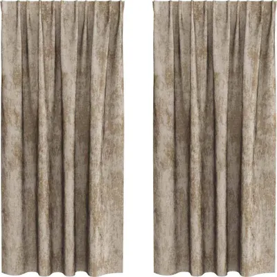 Obrázok produktu pre vidaXL Zamatové závesy so záclonami 2 ks Champagne 175 x 140 cm Zamat