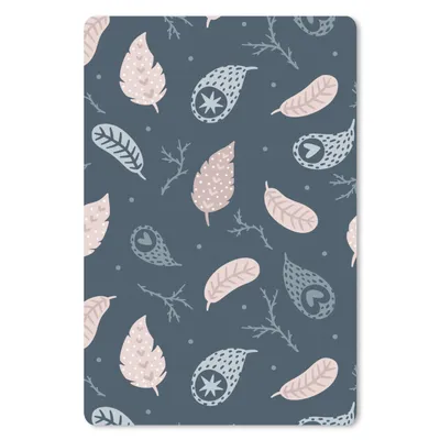 Produktbild von MuchoWow® Mauspad Mousepad Muster - Blätter - Äste 18x27 cm - Mousepads - Maus Mat - Pad - Mausunterlage