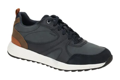 Produktbild von Geox U MOLVENO Herrenschuhe Für lose Einlagen sportlicher Schnürer Blau Freizeit, Schuhgröße:42 EU