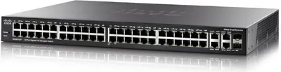 Produktbild von Cisco SG350-52P, Managed, L3, Gigabit Ethernet (10/100/1000), Power over Ethernet (PoE), Rack-Einbau, 1U