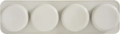 Produktbild von Silikon Gießform mit runden Formen Ø 6 cm, Höhe 2,5 cm, 28x8x2,5 cm, für Beton Gießharz Seife