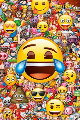 Obrázek produktu pro Emoji - Plakát - Smích + 1 Ü-Plakát o velikosti 61x91,5cm