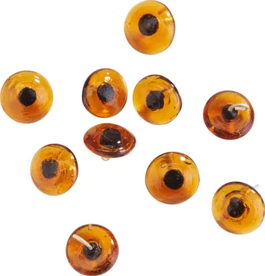 Produktbild von Bärenaugen m Öse,braun,Ø12mm, 10 Stück
