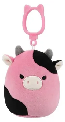 Zdjęcie produktu dla SQUISHMALLOWS, breloczek, czarna i różowa krowa - Pollyanna