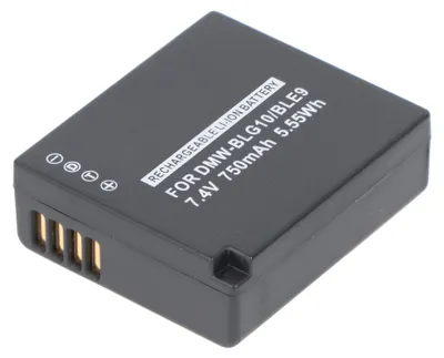 Produktbild von Akku kompatibel für Panasonic DMW-BLG10 E Akku DMW-BLE9 Akku, DMW-BLE9E, DMW-BLE9GK, DMW-BLE9PP, DMW-BLG10, DMW-BLG10E, BP-DC15