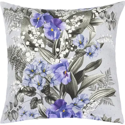 Obrázek produktu pro Polštářek GITA - 45x45 cm - Fialová,Šedá,Bílá