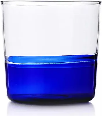 Produktbild von 8 cm blaues/transparentes Wasserglas