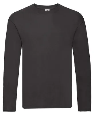 Immagine prodotto di T-shirt Fruit Of The Loom Original da uomo, manica lunga PC3035 (XL) (Nero)