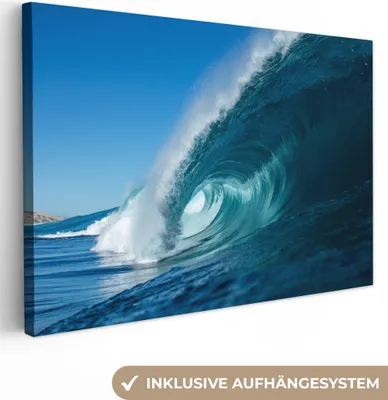 Produktbild von OneMillionCanvasses® - Leinwandbilder - 150x100 cm, Meer - Wasser - Golf, Wandbilder Kunstdruck Wanddekoration