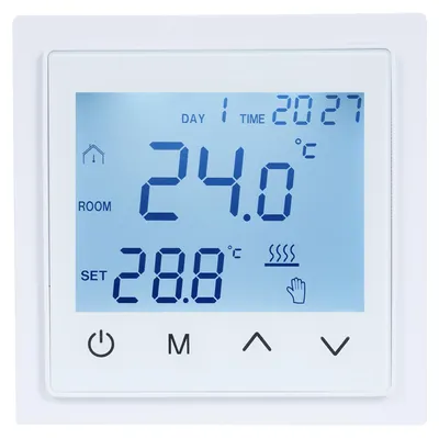 Produktbild von Intelligenter digitaler Display-Thermostat, 16 A, Fußbodenheizungs-Temperaturregler mit LED-Touchscreen, NTC-Sensor, Umschaltung, 85–265 V, elektrische Steuerung