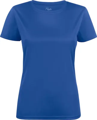 Produktbild von Damen Lauf-Funktionsshirt Printer aus Interlock-Strick mit Rundhalsausschnitt, Rot