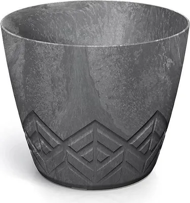Produktbild von ARECO Beton-Effekt Blumentopf 17,8 cm - Farbe: Marengo