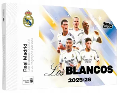 Produktbild von Hobby Box Los Blancos 2026 Real Madrid Topps – 3 Guaranteed Autographs