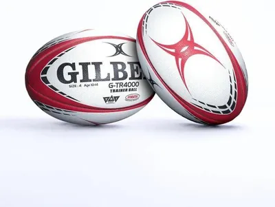 Image de Ballon de rugby Gilbert, GTR4000, Taille 4, Entraînement, Rouge