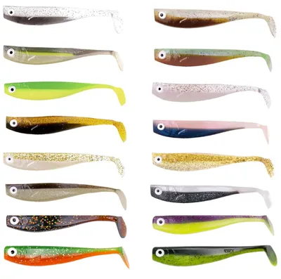 Produktbild von Zeck Hänels Zandergummi 9cm - 3 Gummifische, Zeck Farbe:Rauchglitter