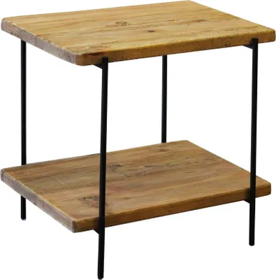 Immagine prodotto di Milani Home - tavolino da salotto in legno massiccio, 50 x 42 x 52 cm