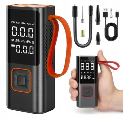 Obrázek produktu pro Kompresor Na Kola Do Auta, Kompresor, Nafukovač, Akumulátorový Powerbank 80 W