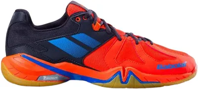 Image de Chaussures de badminton Babolat Shadow Spirit, pour hommes, blanches et noires, taille 44,5