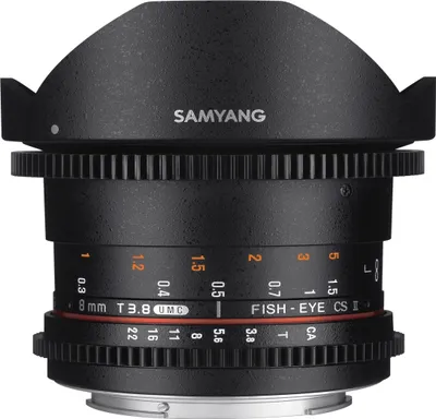 Produktbild von Samyang MF 8mm T3,8 Fisheye II Video APS-C Sony E
